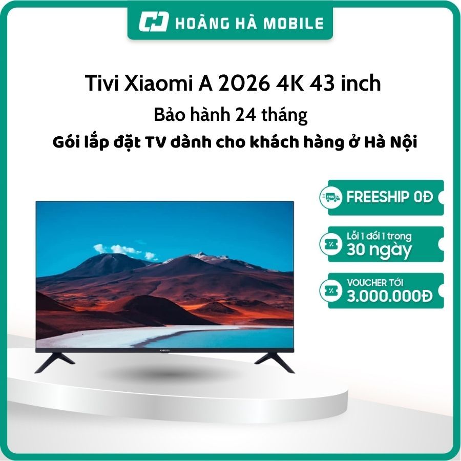 Google Tivi Xiaomi A 2026 4K 43 inch L43MB-AUSEA - Chính hãng
