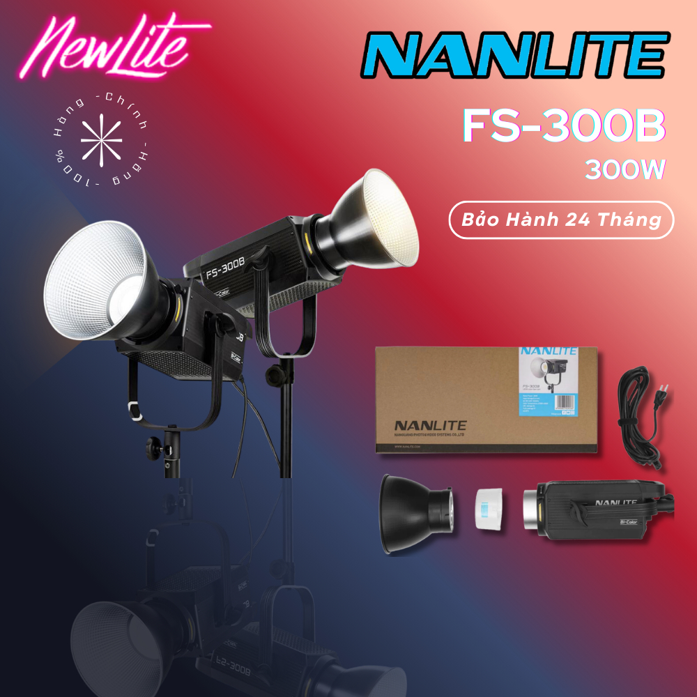 NANLITE FS-300B - Đèn LED Studio NANLITE FS-300B - Công Suất 300W - Hàng Chính Hãng