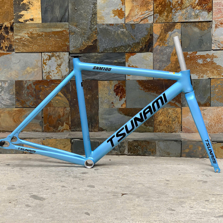 Khung Fixed Gear Tsunami SNM100 xanh sa·nhũ