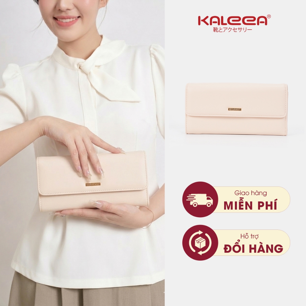 Kaleea - Ví Nữ Cầm Tay Size 19cm Cao Cấp, Da Mềm  VX06