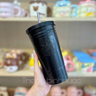 Ly Cold Cup Starbucks Tumbler Đen B227