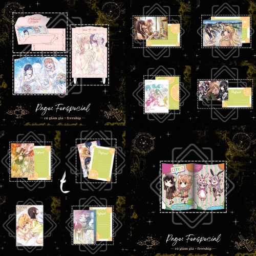 [Only Phụ Kiện Đặc Biệt] Postcard, Thiệp, Khung Ảnh, Poster, Leaflet - CITRUS - Saburouta - Tập 1 ->