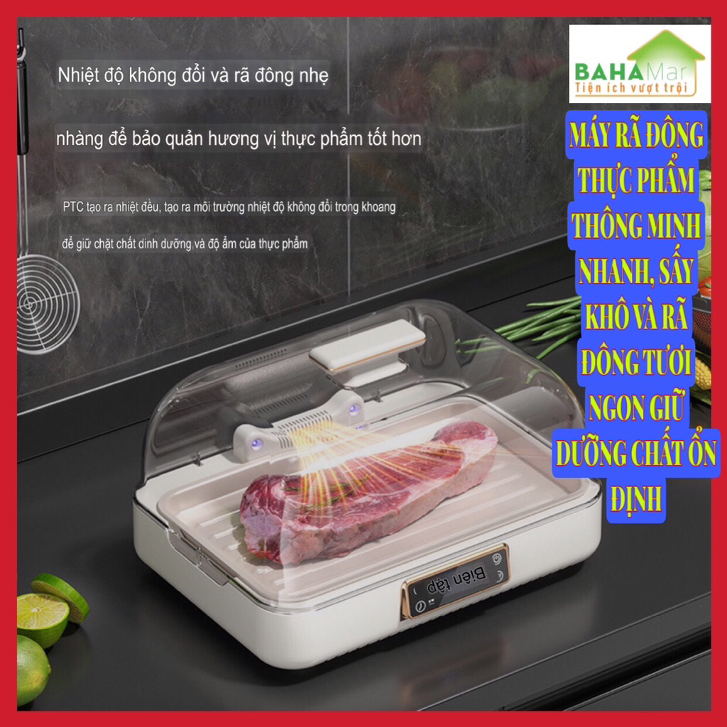 MÁY RÃ ĐÔNG THỰC PHẨM TAN BĂNG NHANH Ở NHIỆT ĐỘ KHÔNG ĐỔI "BAHAMAR" PTC làm nóng đều, nhiệt độ và rã đông không đổi, khó