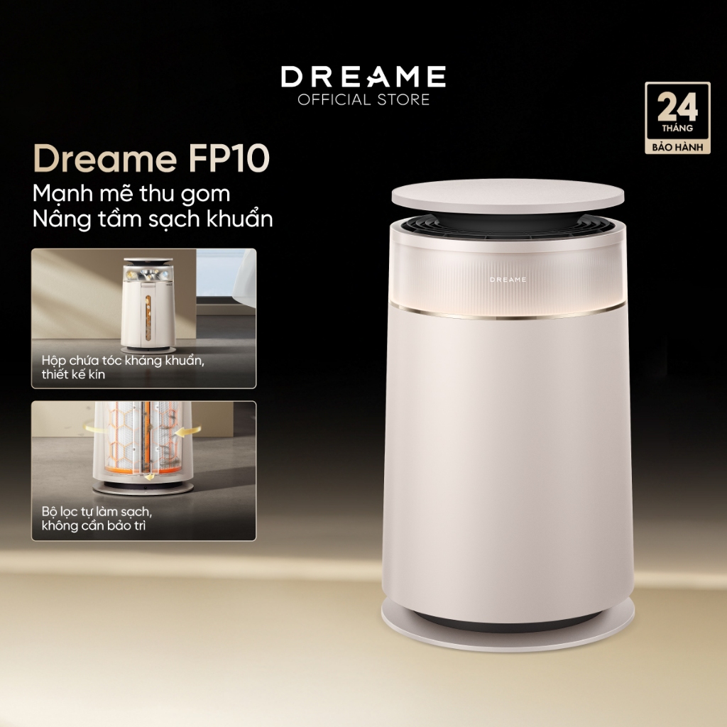 Dreame FP10 Máy lọc không khí cho thú cưng | Con lăn gom lông làm sạch màng lọc | Khử mùi than hoạt 