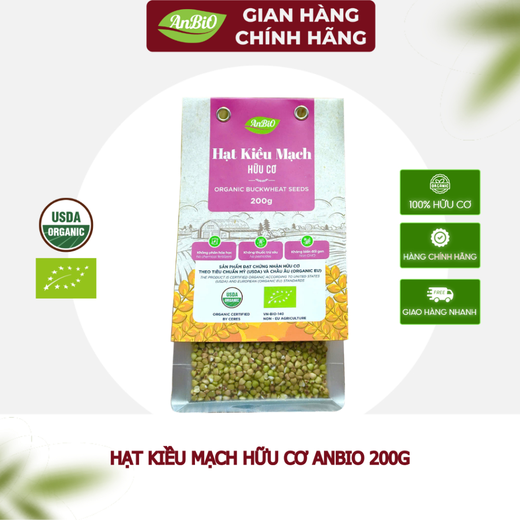 {CHÍNH HÃNG ANBIO} Kiều mạch hữu cơ Anbio - Chứng nhận hữu cơ USDA & EU