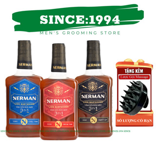 Sữa tắm 3in1 NERMAN LION BARTENDER COLLECTION dành cho nam, đủ mùi hương thơm sang trọng - 330g