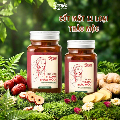 Cốt Mật 11 Loại Thảo Mộc Lạc Yên Foods  Đạt Chuẩn ISO 22000 100% Thuần Chay Vị Chua Ngọt Tự Nhiên