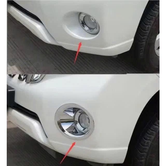 Ốp Bảo Vệ Chống Xước Viền Đèn Gầm Trước Prado 2014 2015 2016 2017  - Ốp Viền Gầm Toyota Prado