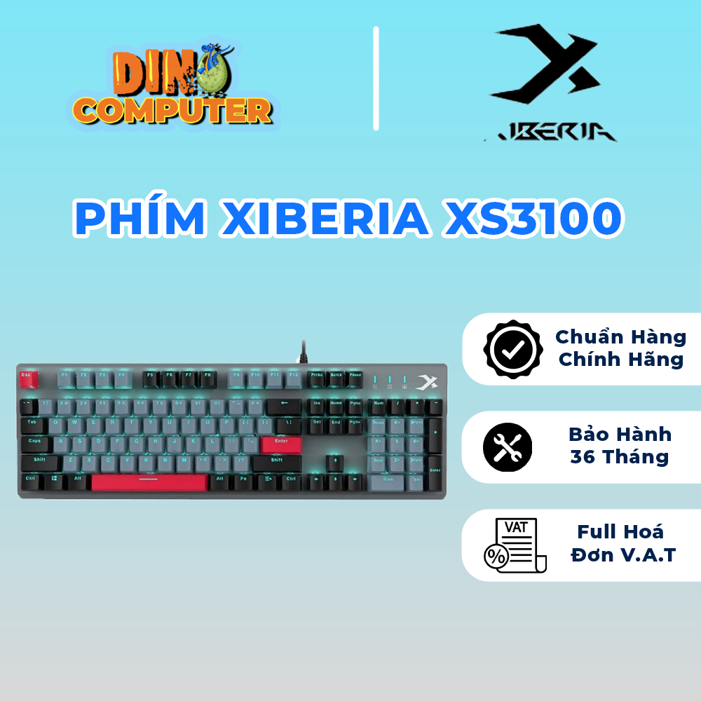 Bàn phím cơ XIBERIA XS3100 Blue Ice Blade chính hãng gá tốt