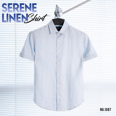 Áo Sơ Mi Nam Tay Ngắn URBAN, Vải Linen Mềm Nhẹ Thoáng Khí Thấm Hút Mồ Hôi Tốt Dễ Phối Đồ NO.1067