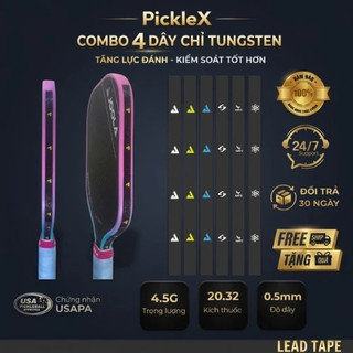 Set 4 Chì Dây Tungsten Pickleball 3g Dán Vợt – Phụ Kiện Tăng Trọng Lượng Joola Selkirk Proton