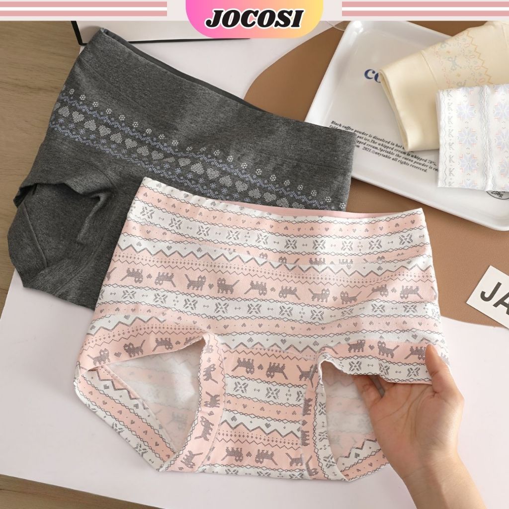 Quần boxer nữ cotton ôm mông, kháng khuẩn mặc váy body không lộ viền thoáng khí JOCOSI L5296