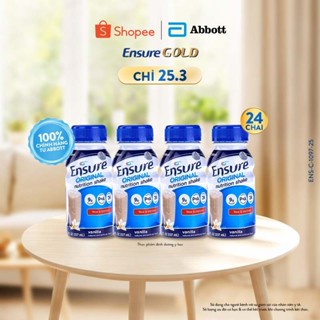 Thùng 24 chai Sữa nước Ensure Abbott 237ml/chai (bao bì thay đổi theo từng đợt nhập)