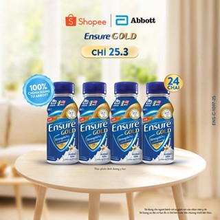 Thùng 24 chai Ensure GOLD 237ml chai phiên bản mới