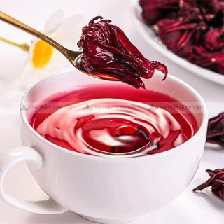 Hoa atiso đỏ 100g, hoa bụp giấm, hibiscucs, nguyên liệu pha trà, làm siro, giúp giải nhiệt, mát gan