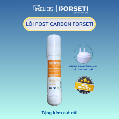 Lõi lọc đúc cắm nhanh Post Carbon Forseti - Nhập khẩu Hàn Quốc giúp hấp thụ mùi, cân bằng PH