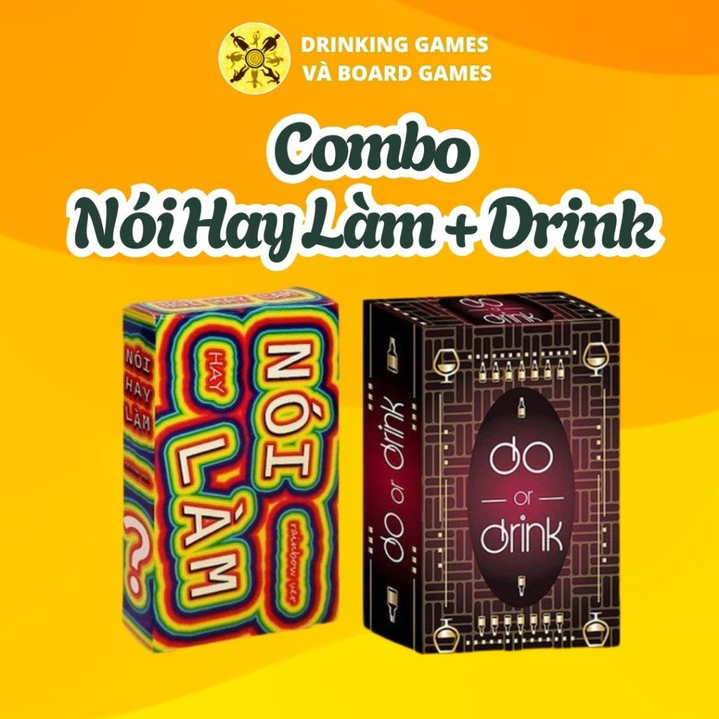 COMBO DO OR DRINK + NÓI HAY LÀM RAINBOW + 2 XẤP BỌC BÀI
