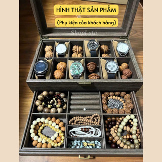 Hộp Đựng Đồng Hồ 12 Chiếc Da, Gỗ Cao Cấp Chất Lượng Mẫu Mới Giá Rẻ