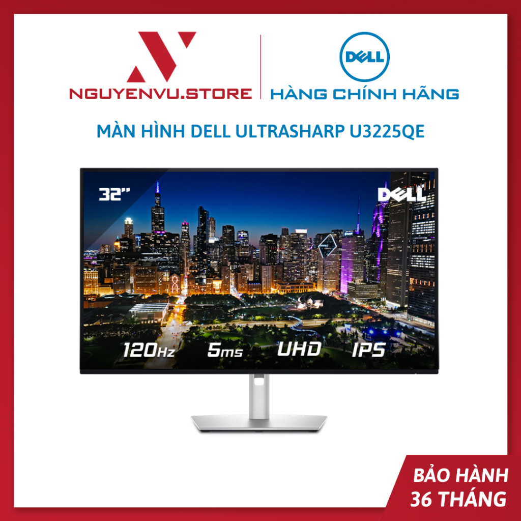 Màn hình Dell UltraSharp U3225QE 32 inch (4K UHD/IPS/120Hz/5ms) - Hàng chính hãng