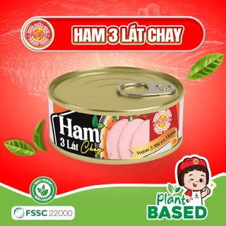 Ham 3 Lát Chay _ Lon 150g _ Thực Phẩm Chay Âu Lạc