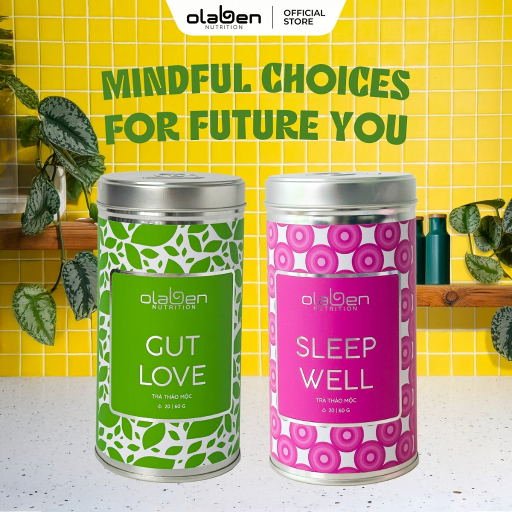 COMBO 2 - Tea Newbie Bundle - Combo 1 Hộp Trà Gut Love Tea 60g Và 1 Trà Hộp Sleep Well Tea 60gr