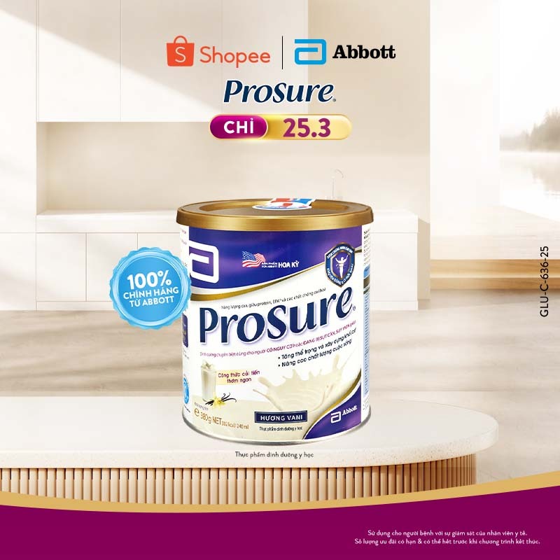 Sữa bột dành cho người bị ung thư Prosure Abbott 380g
