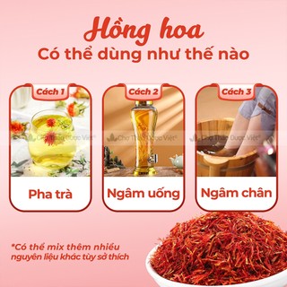 Hồng hoa khô 100g, nhụy hoa hồng Tây Tạng, giúp điều hòa kinh nguyệt, cân bằng nội tiết tố, đẹp da