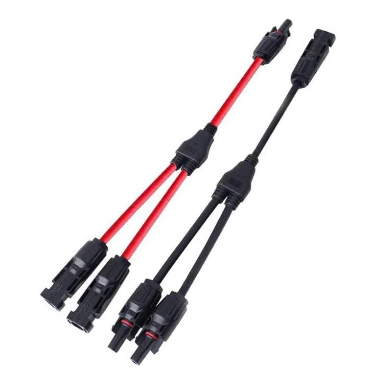 Cặp jack MC4 chữ Y - Vào 2 ra 1 cho tấm pin mặt trời - dây 4.0mm/6.0mm