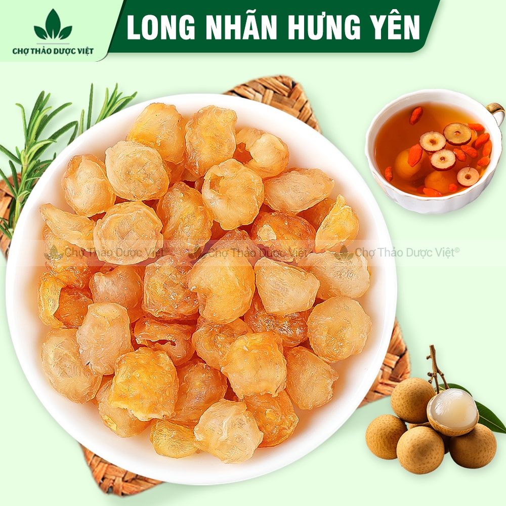 Long nhãn Hưng Yên 500g, long nhãn sấy khô, trà long nhãn cùi dày, nấu chè sen, pha trà vị ngọt tự nhiên