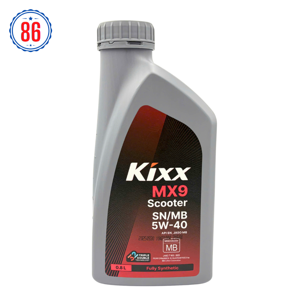 Nhớt Kixx MX9/ULTRA Scooter tổng hợp 100% cho xe tay ga 5w40 800ML - Sản xuất tại Hàn Quốc
