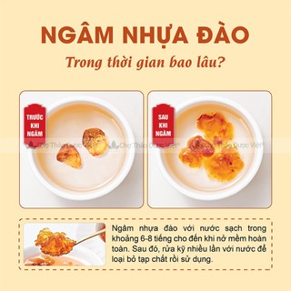 Nhựa đào Vân Nam 100g, mủ đào, nguyên liệu nấu chè dưỡng nhan, đẹp da, thanh nhiệt, giải khát