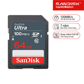 Thẻ nhớ SDHC Sandisk Ultra 16GB / 32GB / 64GB Class 10 upto 100MB/s Bảo hành 7 năm