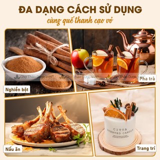 Quế cạo vỏ 100g, quế thanh đẹp 8cm, pha trà, nấu ăn, decor, trang trí, trà quế sạch thơm, cay