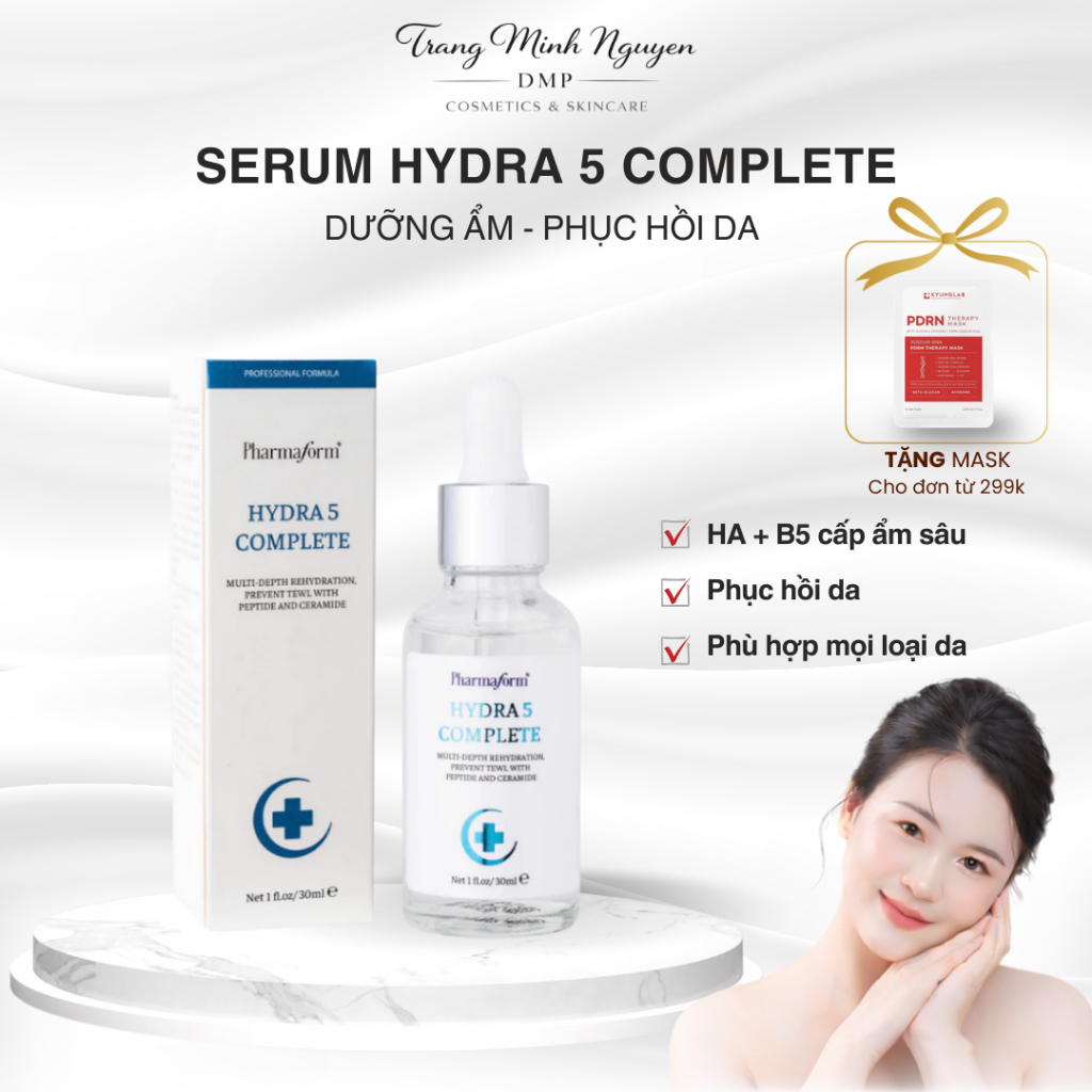 ( Hàng Công Ty ) Pharmaform Hydra 5 Complete Serum phục hồi cấp ẩm