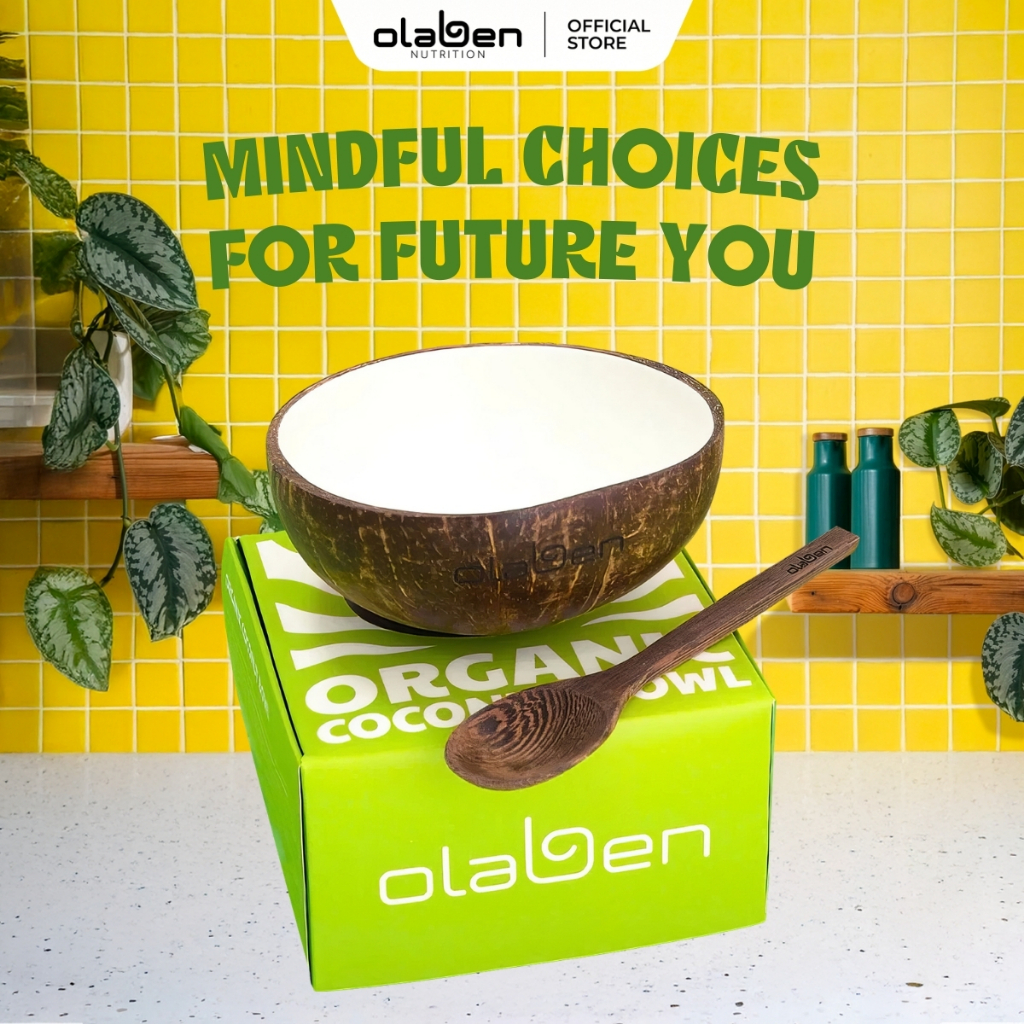 Bộ Bát Muỗng Dừa By OLABEN NUTRITION