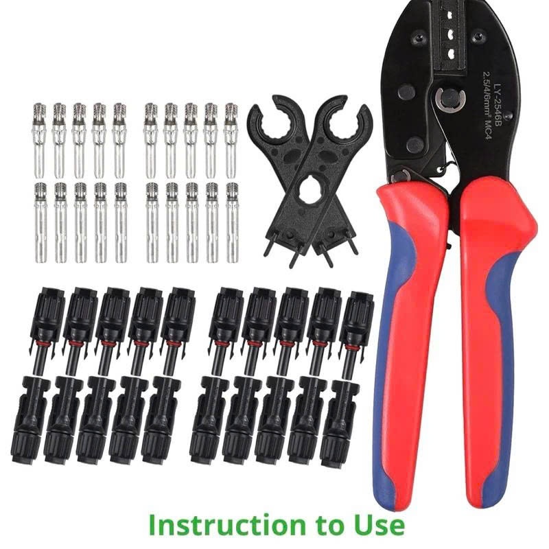 Kìm bấm Cos MC4 chuyên dụng cho điện năng lượng mặt trời LY-2546B - Dùng cho dây DC từ 2.5mm đến 6mm