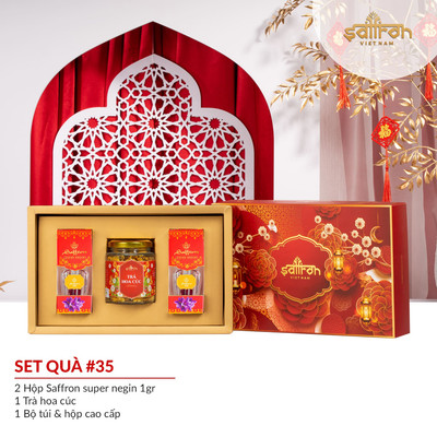 [Set quà trung thu] Nhụy Hoa Nghệ Tây SAFFRON SUPER NIGIN 2Gr tặng gia đình người thân