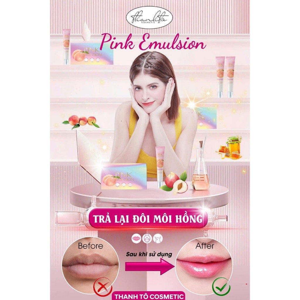 KEM DƯỠNG MÁ HỒNG THANH TÔ-PINK EMULSION