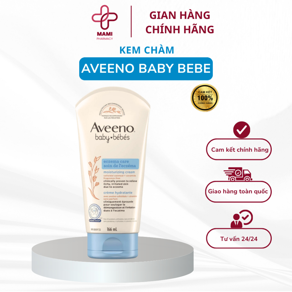 Kem chàm cho bé Aveeno Baby Eczema Canada tuýp 166ml