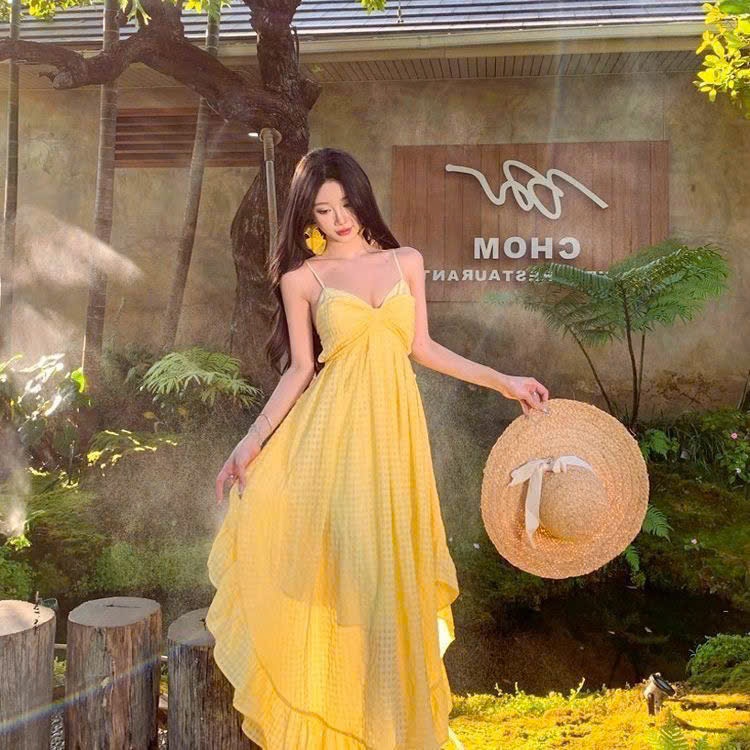 BIANCA DRESS Đầm 2 dây midi đầm ren ulzzang SAM SAM BOUTIQUE