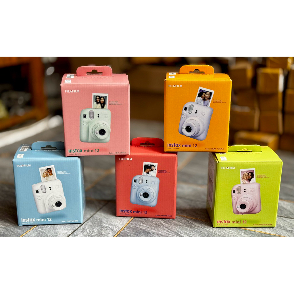 [New] Máy chụp ảnh lấy liền Fujifilm Instax Mini 12 tặng kèm pin tiểu AA BẢO HÀNH 12 THÁNG