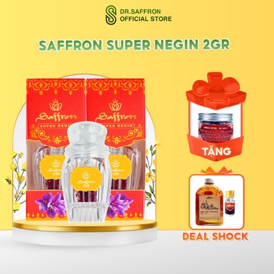 COMBO Nhụy Hoa Nghệ Tây SAFFRON SUPER NEGIN 2 hộp - hộp 1Gr