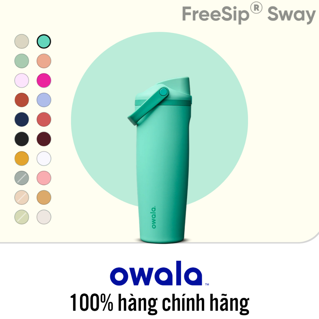 [ Hàng chính hãng ] Owala FreeSip Sway 30oz | bình nước giữ nhiệt Owala FreeSip Sway 30oz bằng thép 