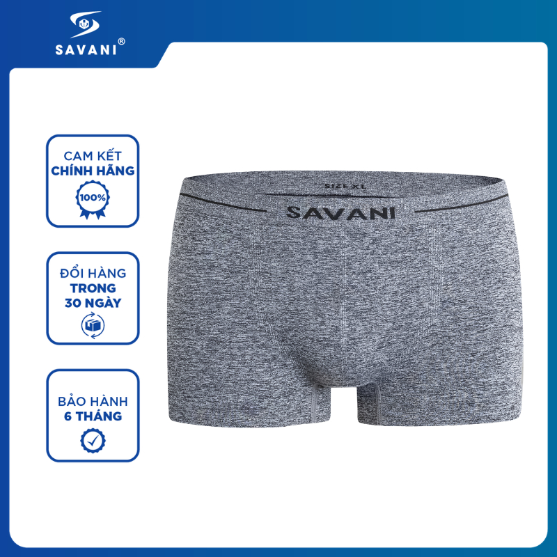 Quần Lót Đùi Nam SAVANI Cao Cấp, Quần Sịp Đùi Nam Chất Cotton Thoáng Khí MBXU030K5
