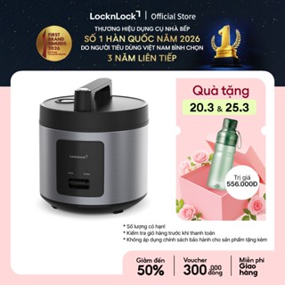 Nồi cơm điện LocknLock Essential Rice Cooker EJR452BLK dung tích 1.8L - Màu Đen