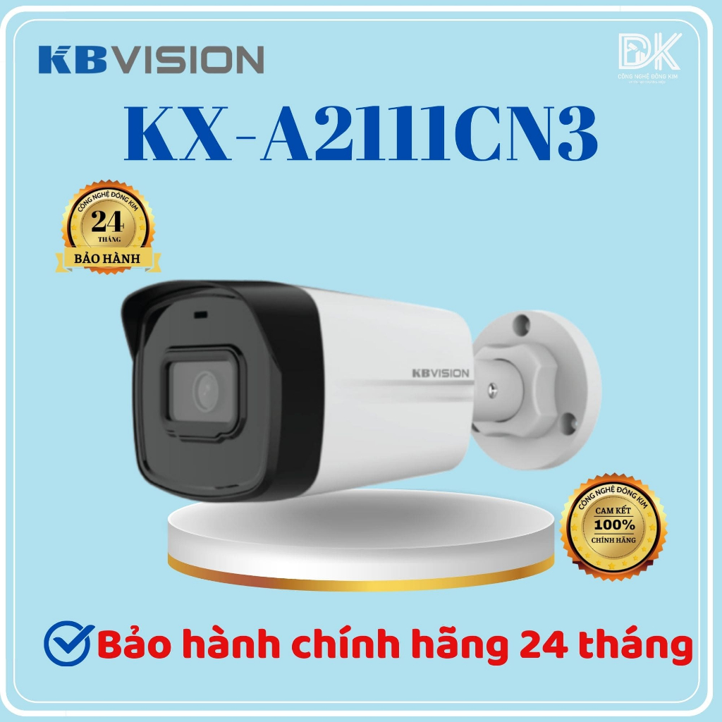 Camera IP thân ngoài trời 2MP KBVISION KX-A2111CN3 Chính hãng
