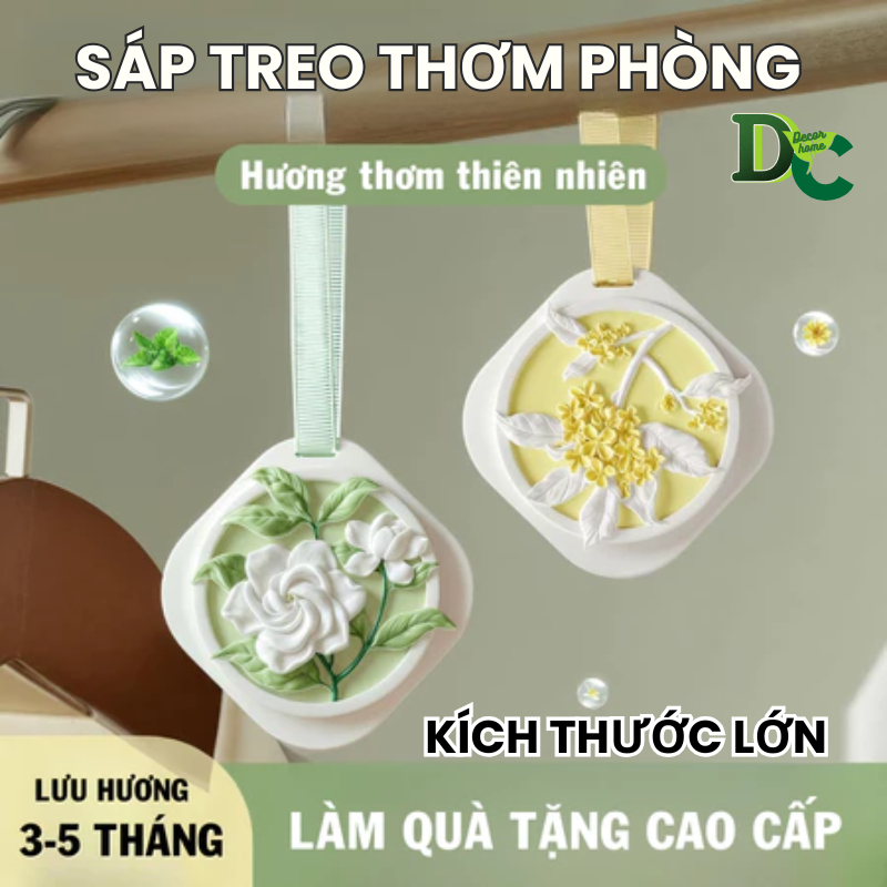 Sáp Thơm Treo Tủ Quần Áo, Phòng Ngủ Khử Mùi Ẩm Mốc, Hương Tinh Dầu Tự Nhiên Lưu Hương Lâu