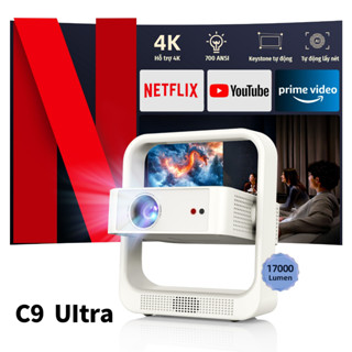 Máy chiếu đa năng FintexMax C9 Ultra - Auto Focus thông minh, hình ảnh 4K sắc nét, loa chất lượng cao, kết nối đa thiết