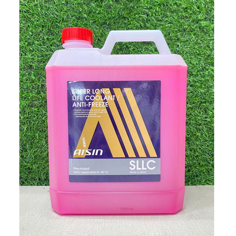[ Hàng Chính Hãng AISIN ] Nước Làm Mát Động Cơ AISIN 50% Màu Hồng (4 Lít) - Nhập Khẩu Nhật Bản