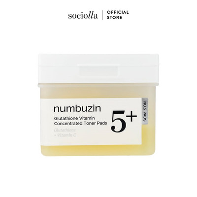 Nước Hoa Hồng Dạng Miếng Tẩy Da Chết Và Sáng Da Numbuzin No.5 Vitamin Niacinamide Concentrated Pad